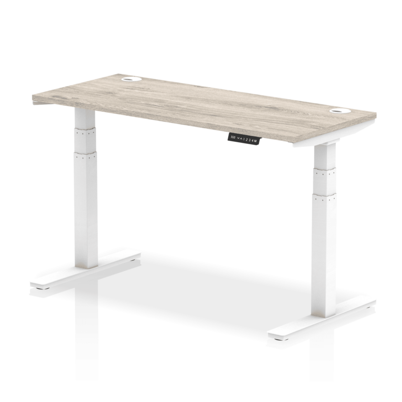OE - Air Height Adjustable Slimline Desk With Cable Ports - Image 125