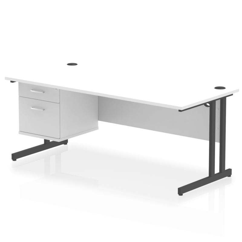 OE - Impulse 1800mm Cantilever Straight Desk With Single Fixed Pedestal - Image 29