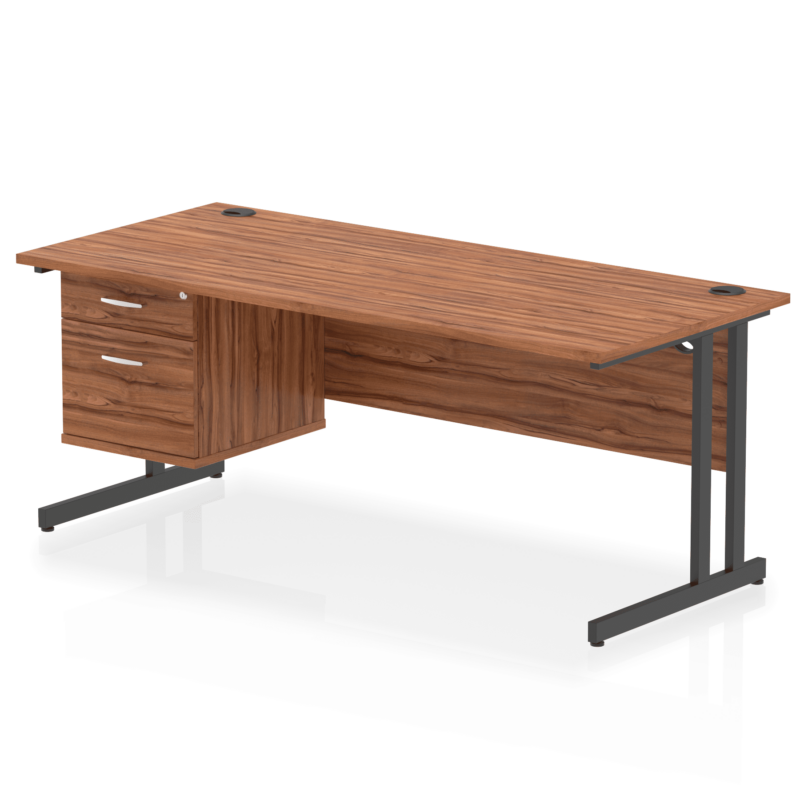 OE - Impulse 1800mm Cantilever Straight Desk With Single Fixed Pedestal - Image 30